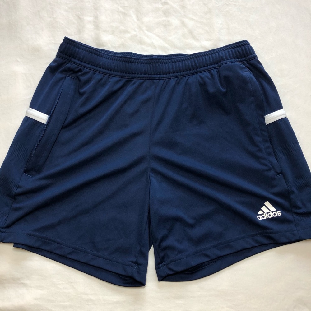 Women’s navy Adidas tennis shorts